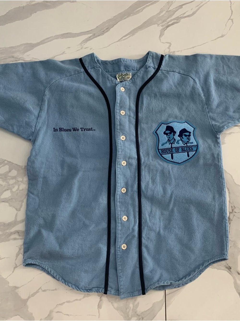 VTG 90s House of Blues Brothers SNL Baseball Dan Aykroyd John Bellushi shirt M ?